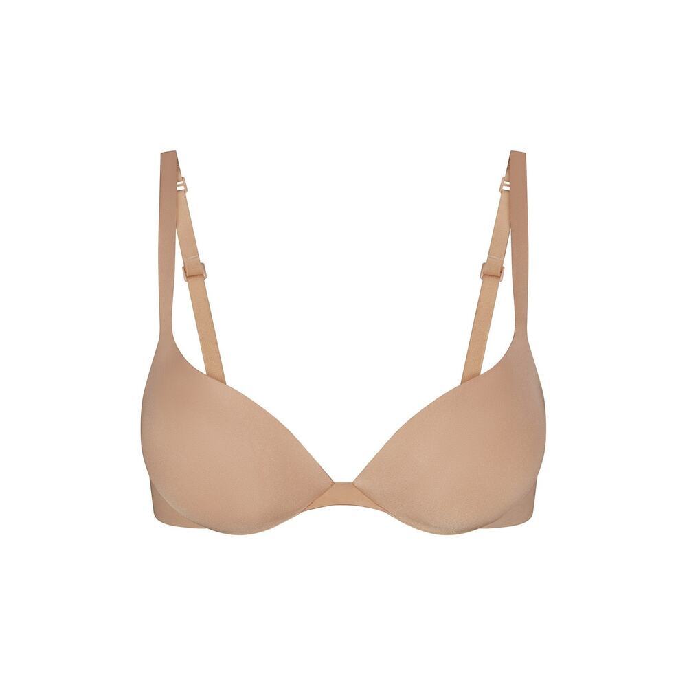 SKIMS ULTIMATE Plunge Push-Up Bra - Clay Size 34B NWT #1832